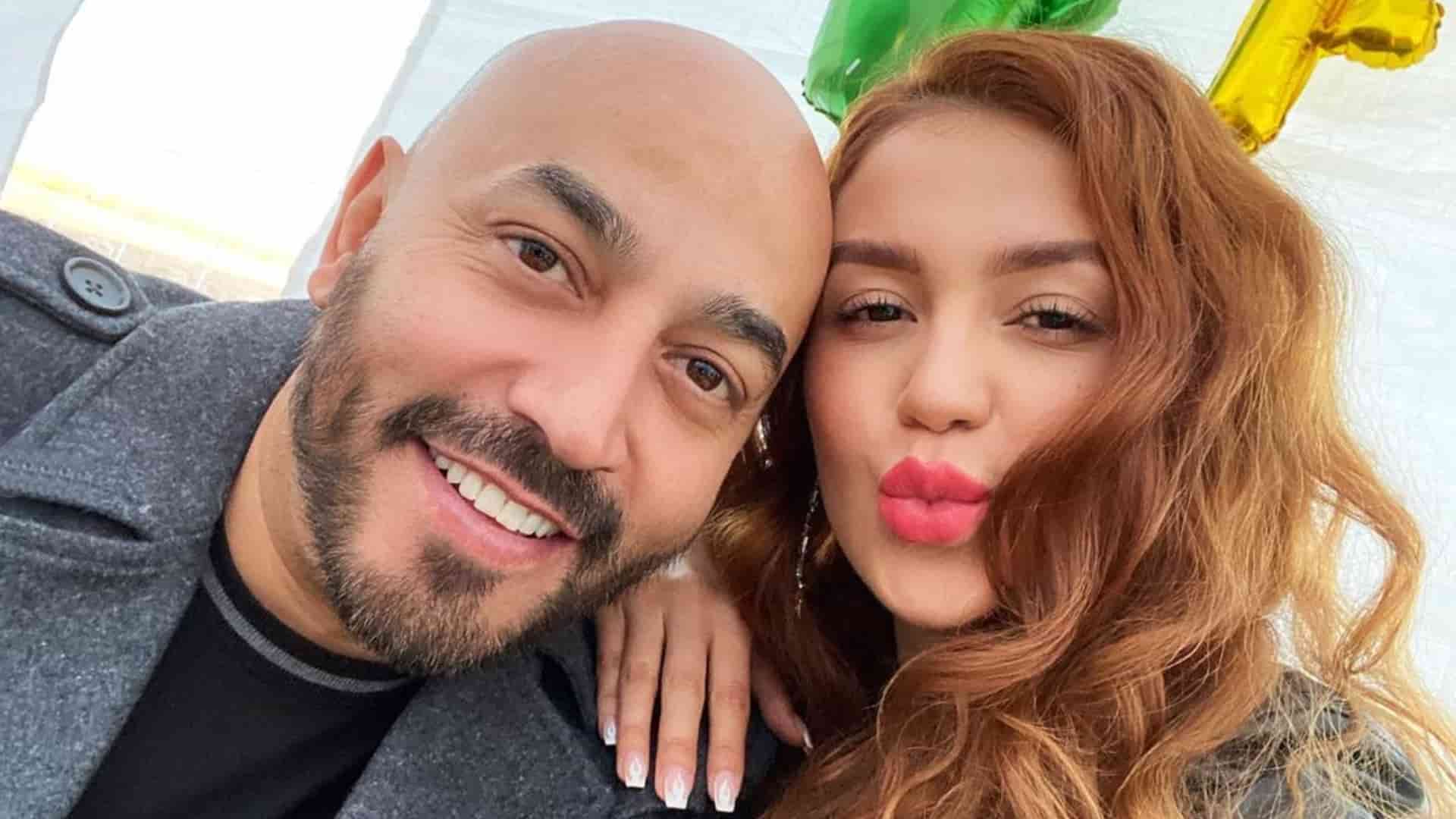 Image of Lupillo Rivera with his wife, Giselle Soto