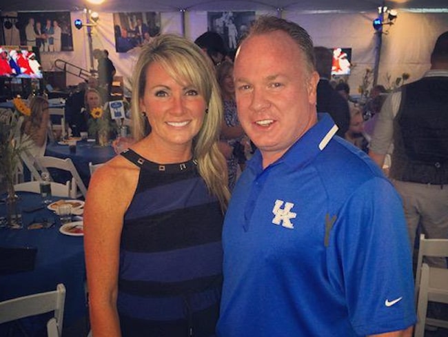 Image of Mark Stoops with his ex-partner, Chantel Stoops