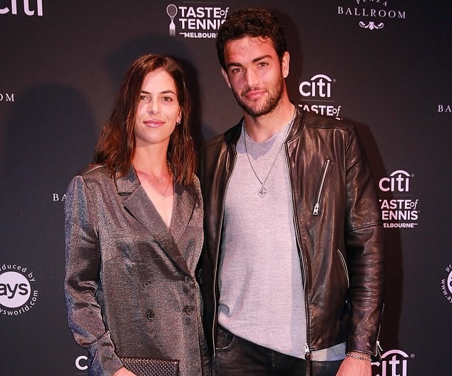 Image of Matteo Berrettini with his girlfriend, Ajla Tomljanovic
