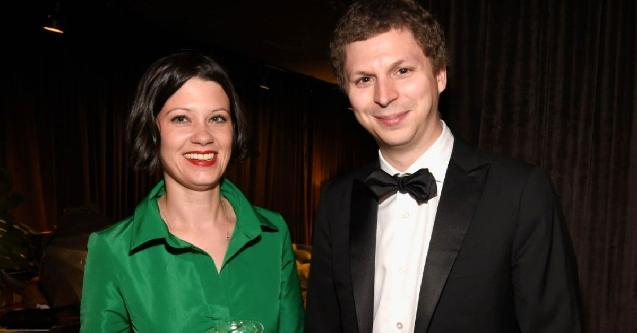 Image of Michael Cera with his wife, Nadine 