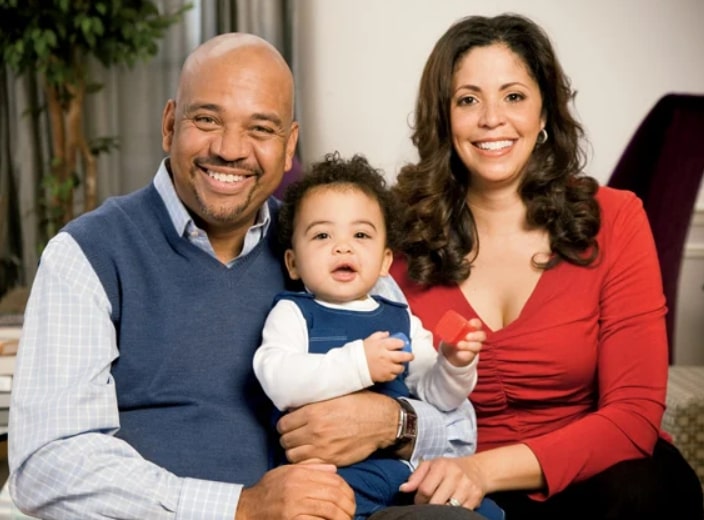 Image of Michael and Sheryl Wilbon, and their son, Michael Raymond