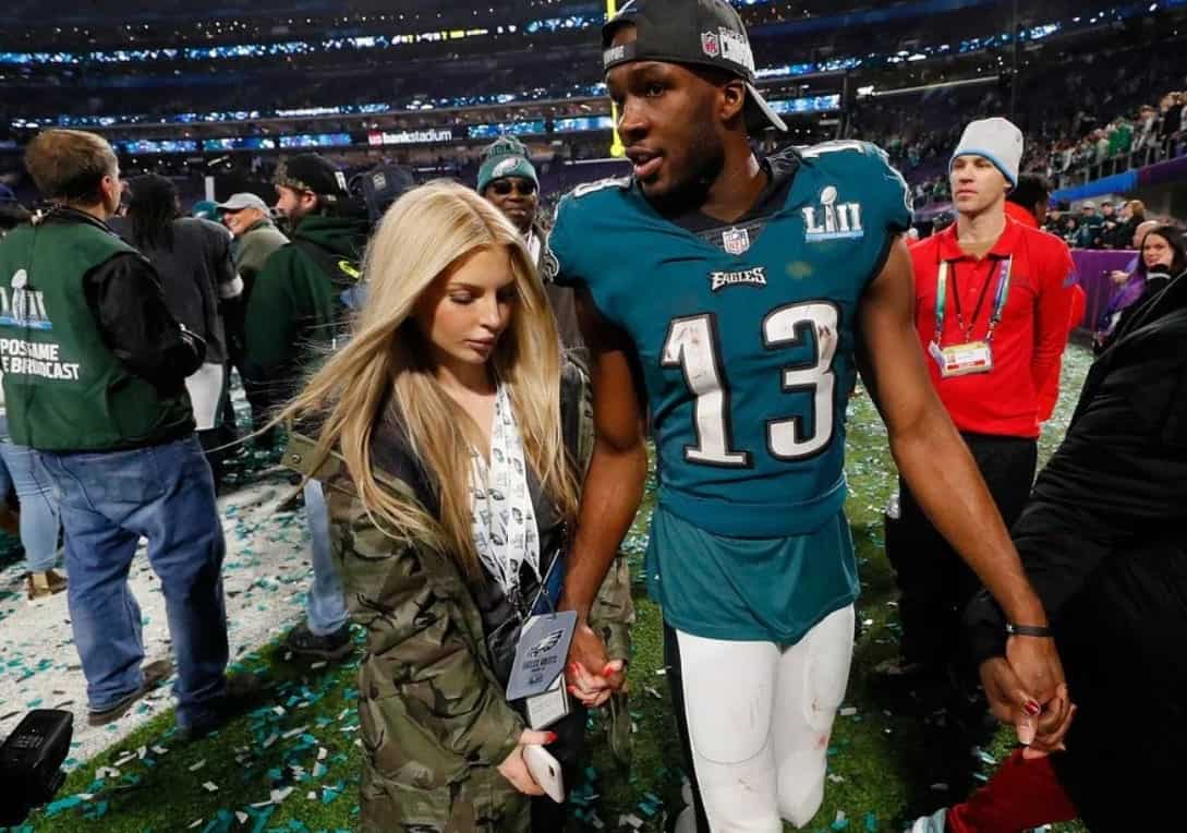 Image of Nelson Agholor with his girlfriend, Viviana Volpicelli