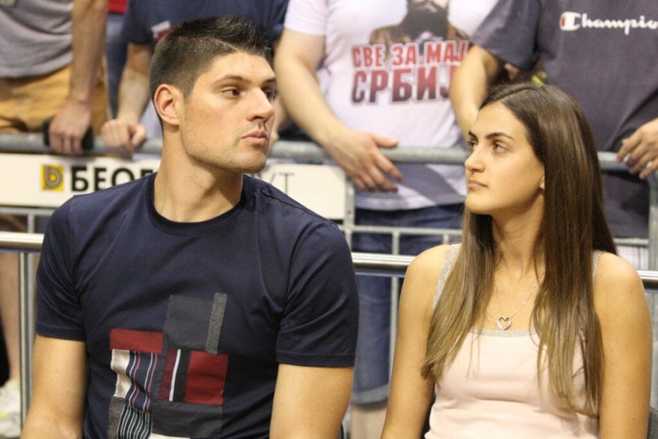 Image of Nikola Vučević with his wife, Nikoleta Pavlović