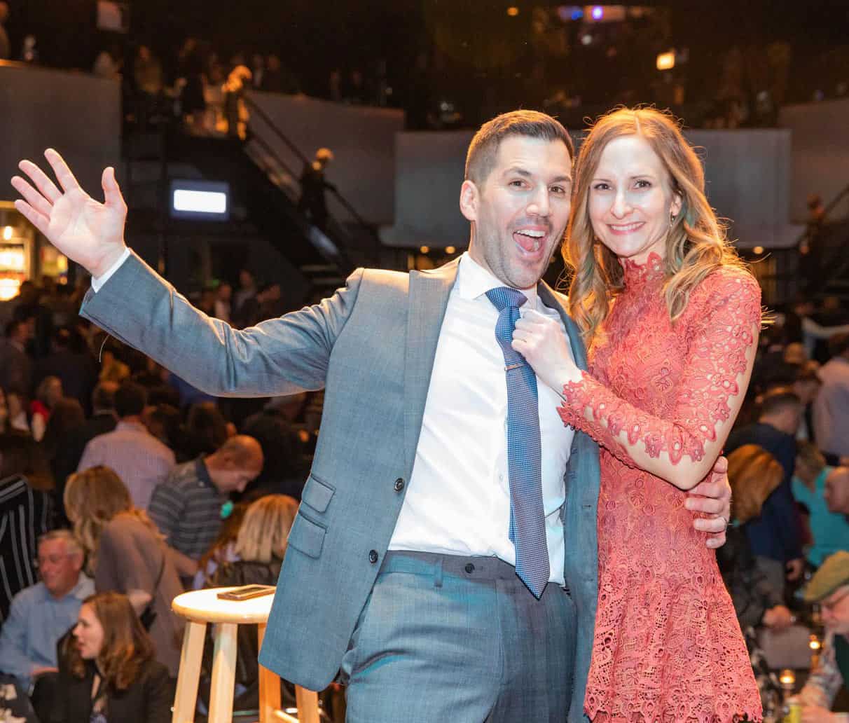 Image of Pat Tomasulo with his wife, Amy Tomasulo 