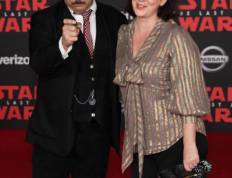 Image of Paul F. Tompkins with his wife, Janie Haddad Tompkins