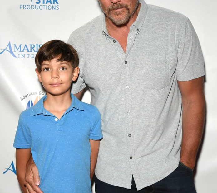 Image of Paul Johansson with his son, Quinn Johansson