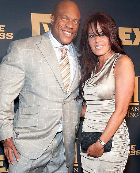 Image of Phil Heath with his ex-wife, Jennie Laxson