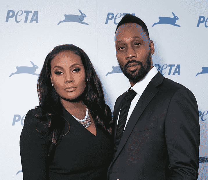 Image of RZA with his wife, Talani Rabb Diggs