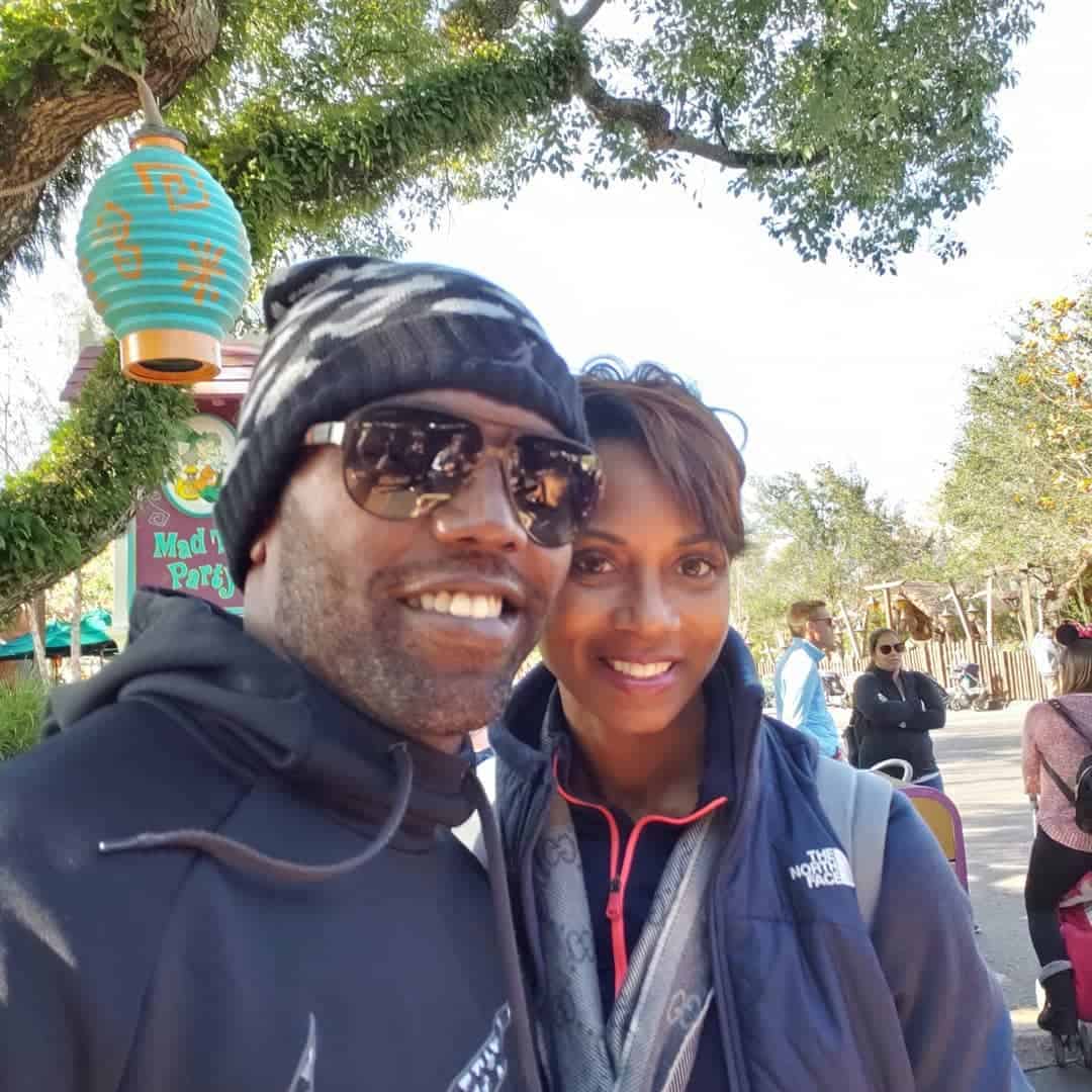 Image of Randy Moss with his wife, Lydia Moss