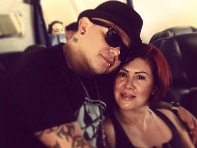 Image of Rey Mysterio with his wife, Angie Gutierrez