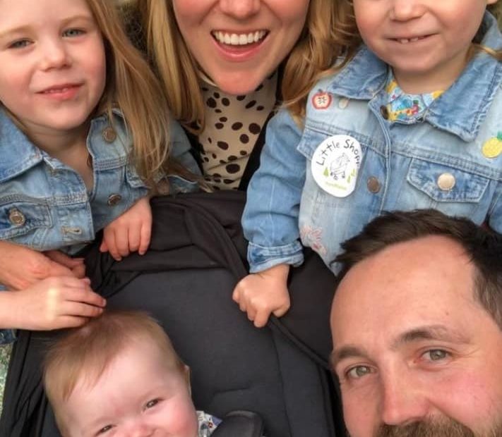 Image of Rick Shiels with his wife, Claire Shiels,, and their kids