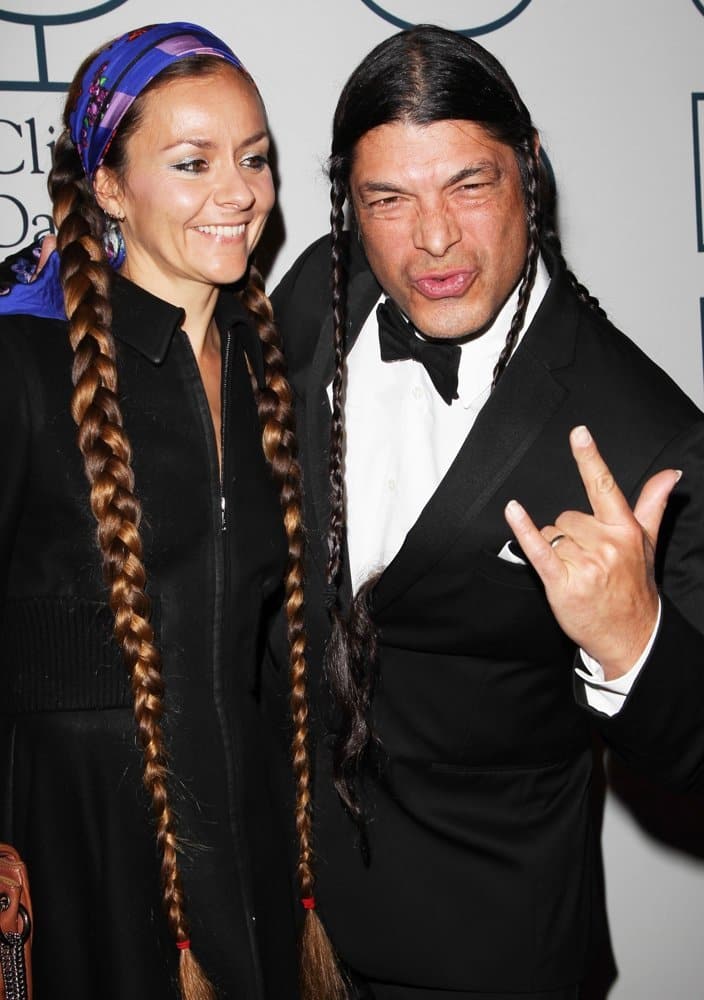 Image of Rob Trujillo with his wife, Chloe Barthelemy