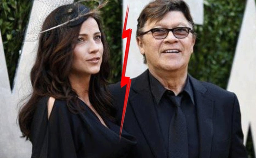 Image of Robbie Robertson with his former partner, Dominique Bourgeois 