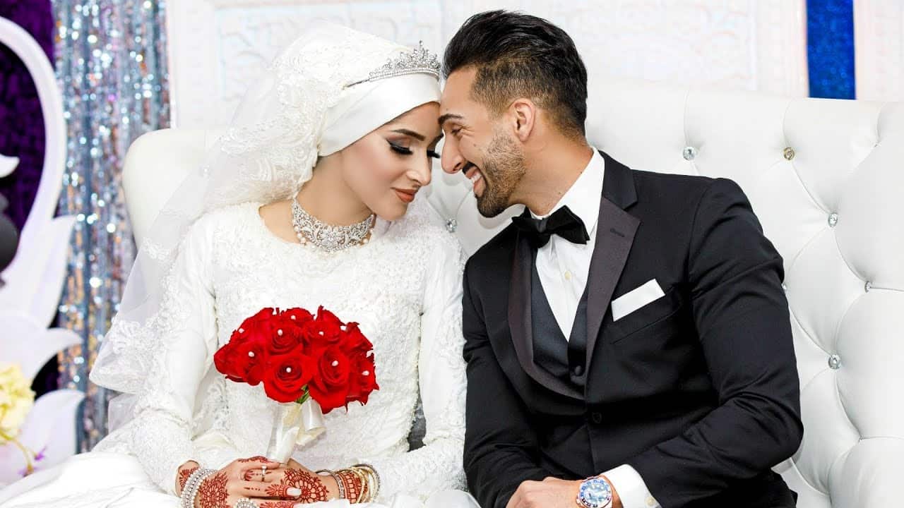 Image of Sham Idrees with his wife, Saher