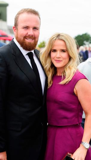 Image of Shane Lowry with his wife, Wendy Honner