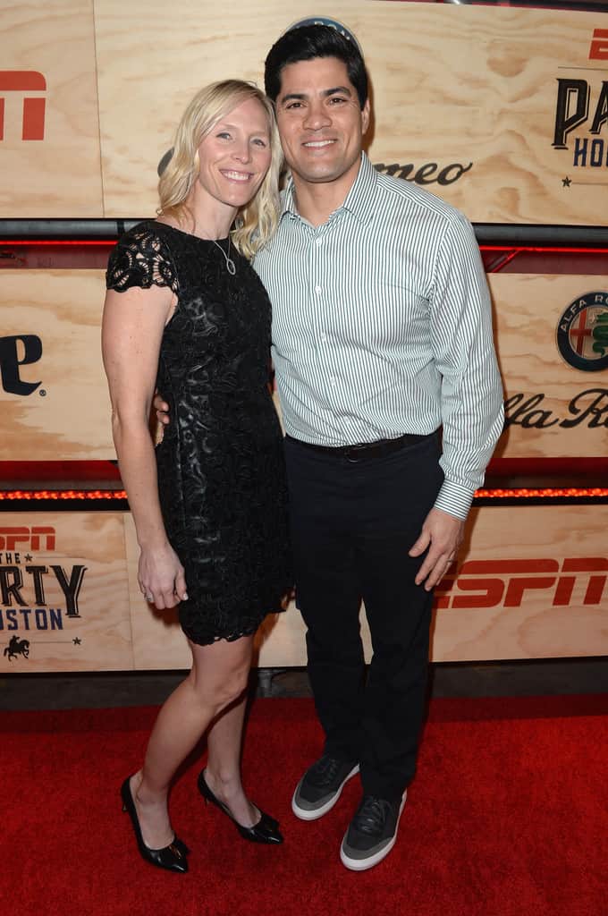 Image of Tedy Bruschi with his wife, Heidi Bomberger Bruschi