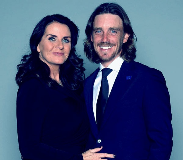 Image of Tommy Fleetwood with his wife, Clare Fleetwood