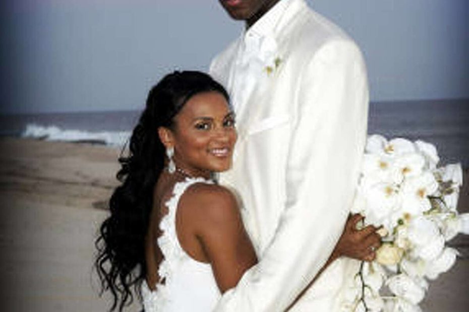 Image of Tracy McGrady with his wife, CleRenda McGrady