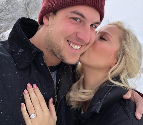 Image of Trevor Siemian with his wife, Bo Siemian