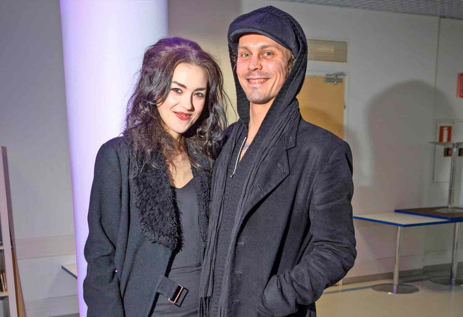 Image of Ville Valo with his girlfriend, Christel Karhu