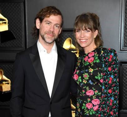 Image of Aaron Dessner with his wife, Stine Wengler