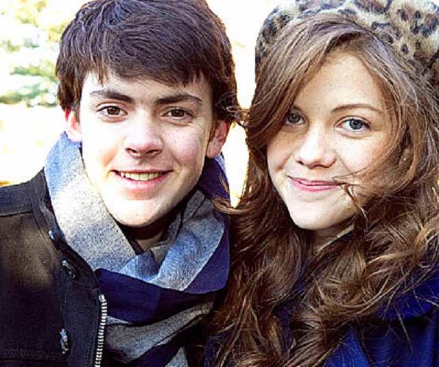 Image of Skandar Keynes with Georgia Henley