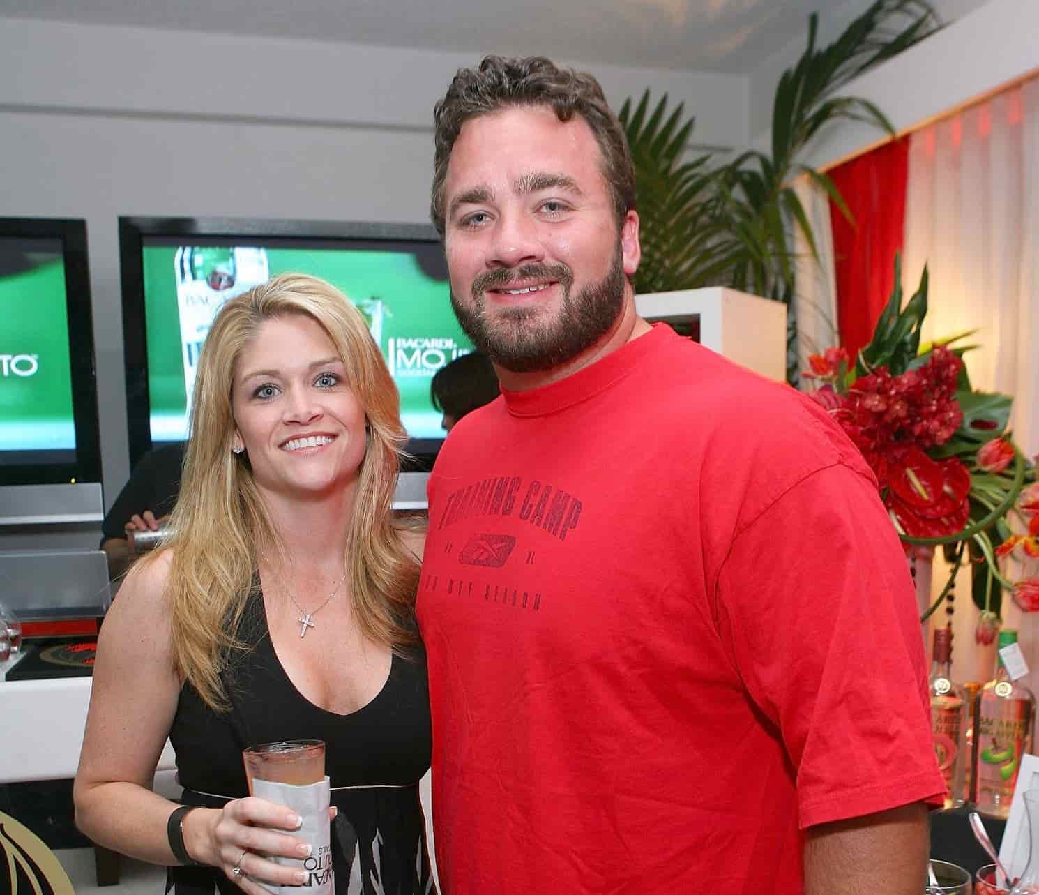 Image of Jeff Saturday with his wife, Karen Saturday