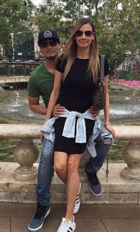 Image of Mark Caguioa with his girlfriend, Lauren Hudson