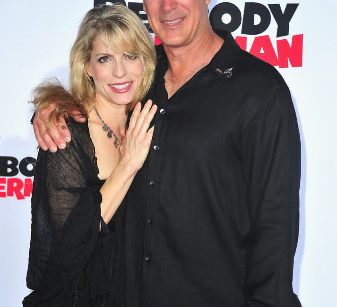 Image of Patrick Warburton with his wife, Cathy Jennings