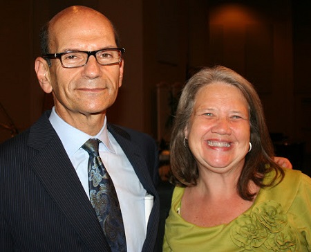 Image of Paul Finebaum with his wife, Linda Hudson
