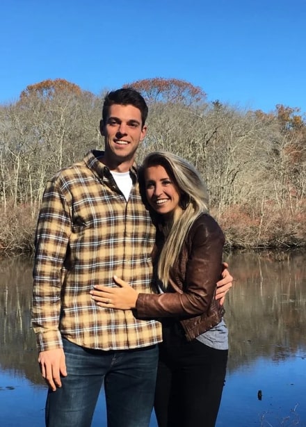 Image of Steven Matz with his wife, Taylor Cain Matz 
